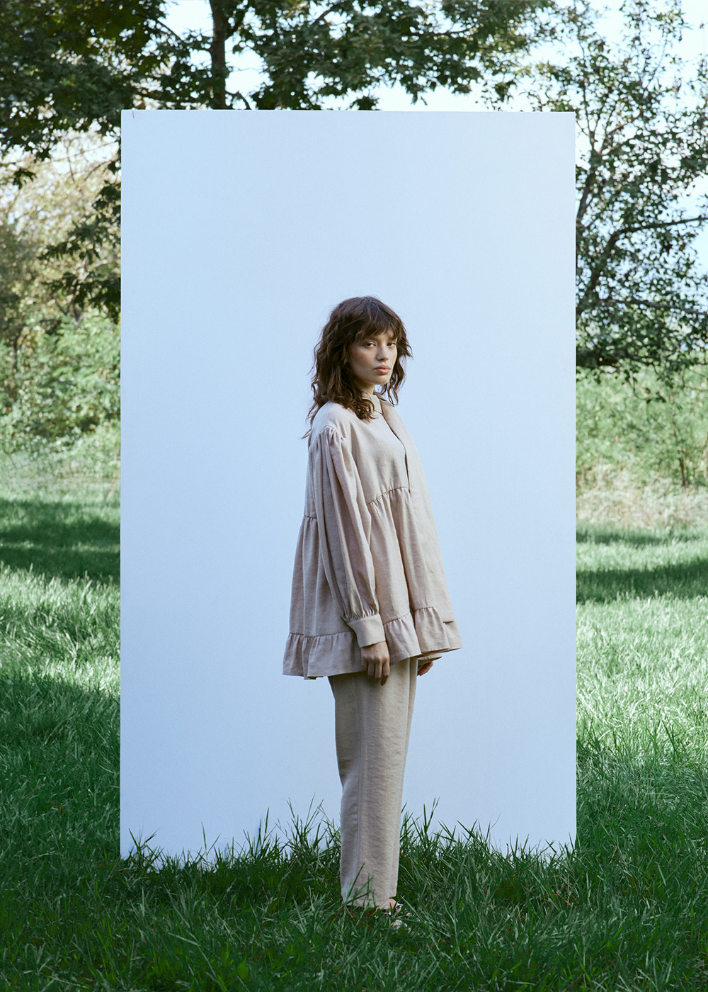 Büzgülü Yaka Detaylı Takım resmi