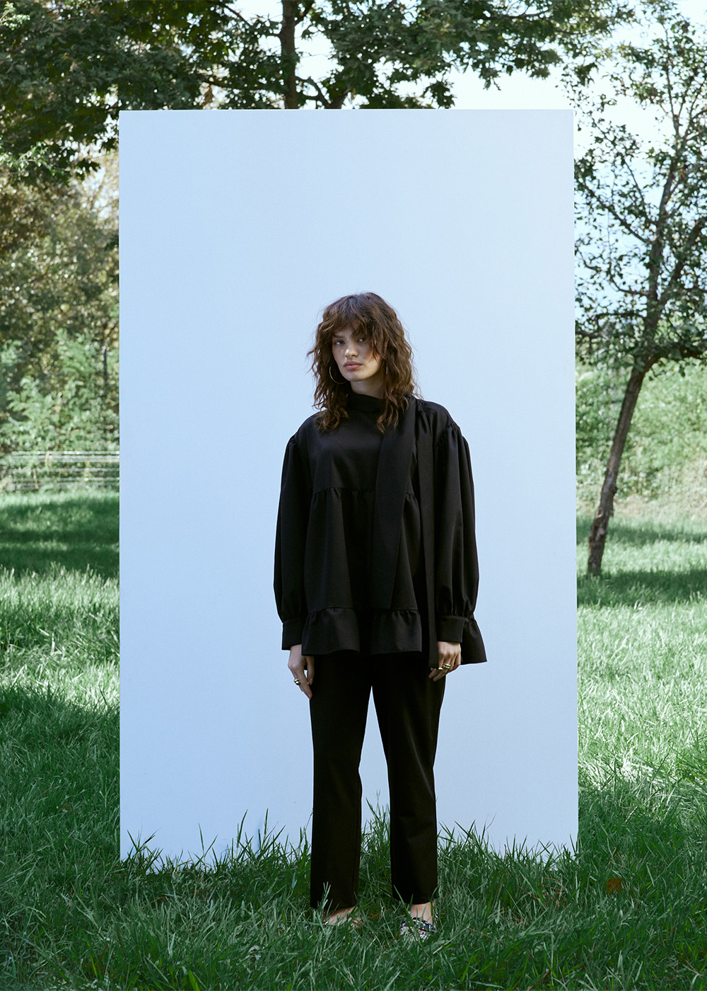 Büzgülü Yaka Detaylı Takım resmi