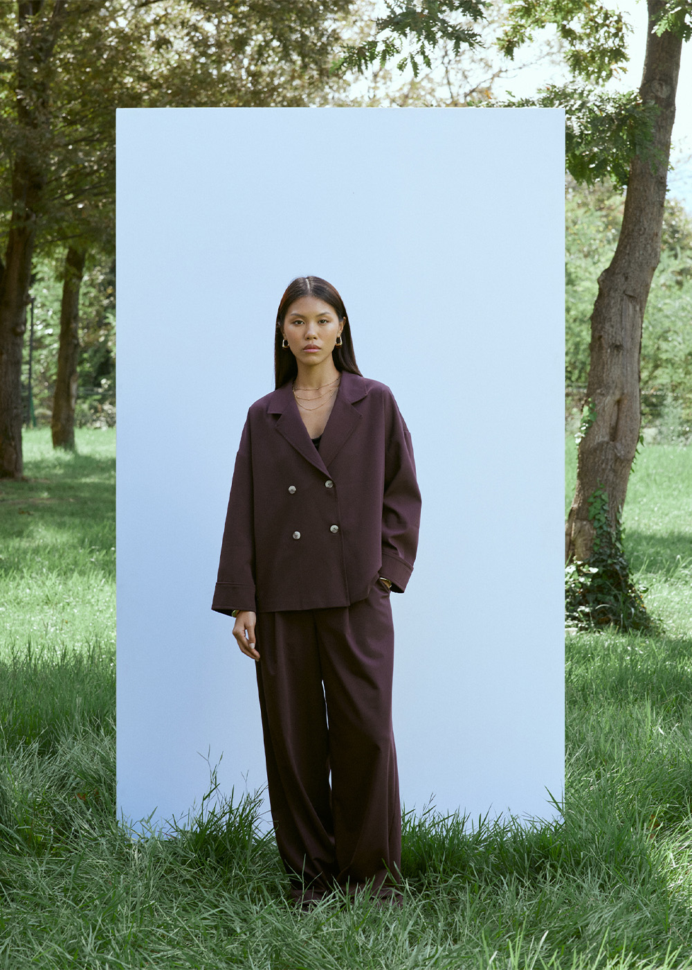 Pileli Geniş Pantolon resmi