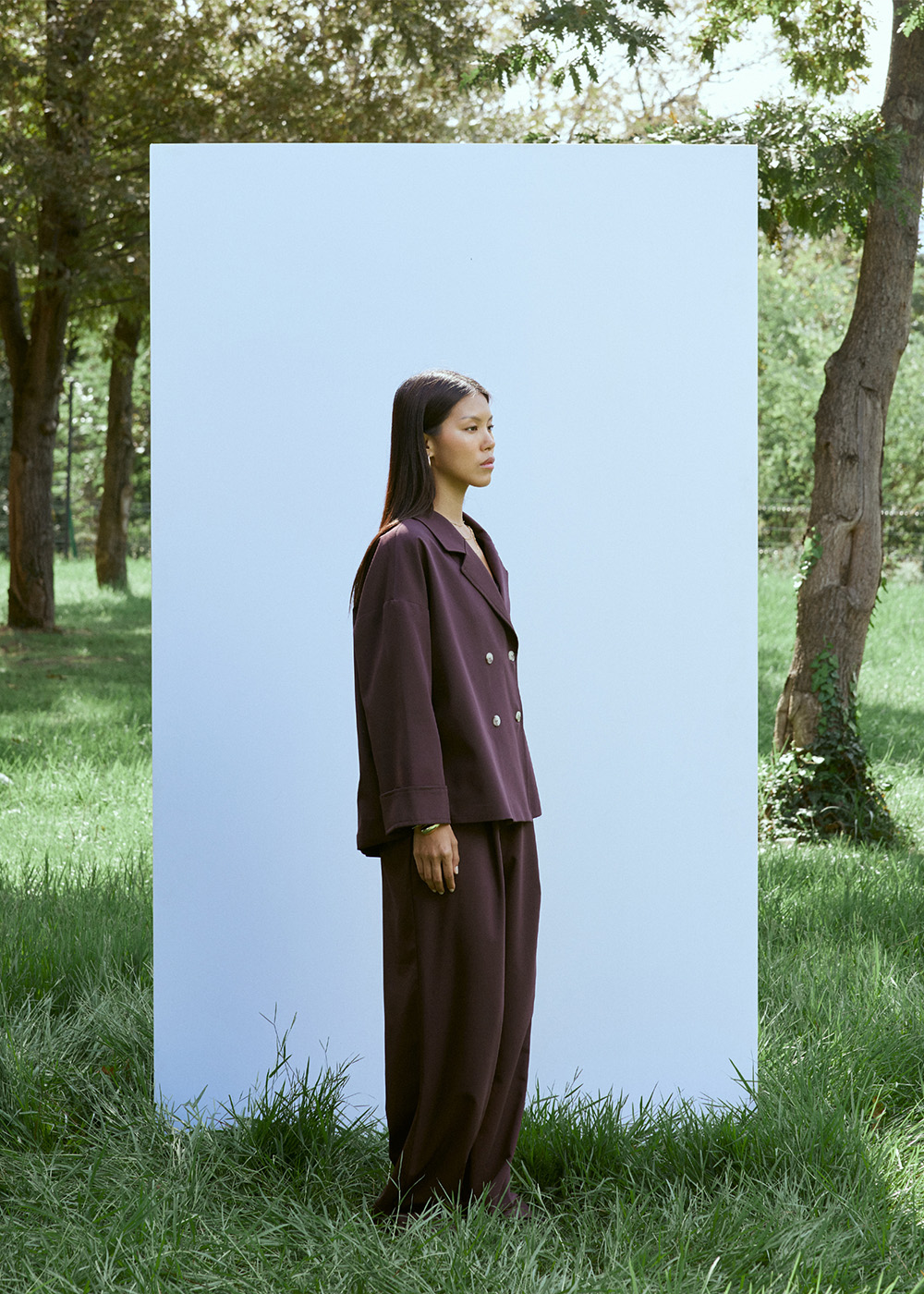 Pileli Geniş Pantolon resmi