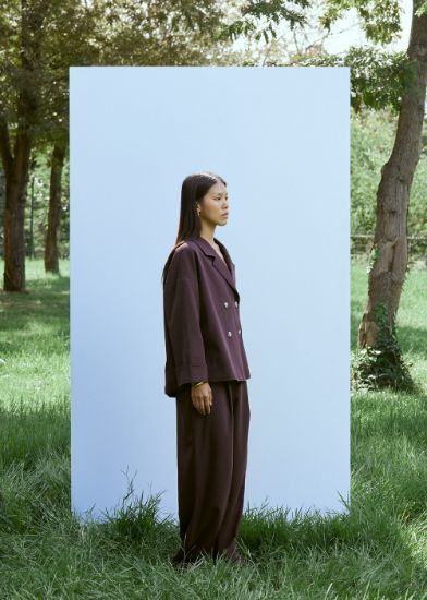 Pileli Geniş Pantolon resmi