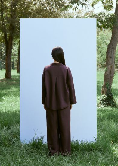 Pileli Geniş Pantolon resmi